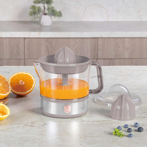 BH/9719, Exprimidor eléctrico de cítricos, color topo mate, exprimidor de cítricos, eléctrico, exprimidor de zumo de naranja, exprimidor de limón, electrodomésticos de cocina, exprimidor