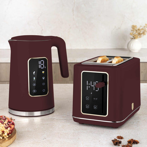 BH/9735, Hervidor eléctrico digital, Matt Bordeaux, Hervidor eléctrico e., Eléctrico, Hervidor eléctrico digital A, Electrodomésticos de cocina, Hervidor