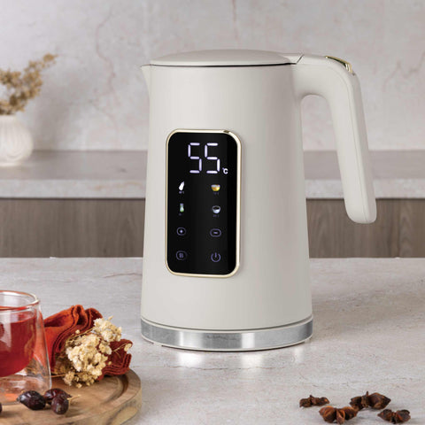 BH/9738, Hervidor eléctrico digital, Crema mate, Hervidor eléctrico e., Eléctrico, Hervidor eléctrico digital A, Electrodomésticos de cocina, Hervidor
