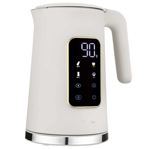 BH/9738, Hervidor eléctrico digital, crema mate, hervidor eléctrico, eléctrico, hervidor eléctrico digital A