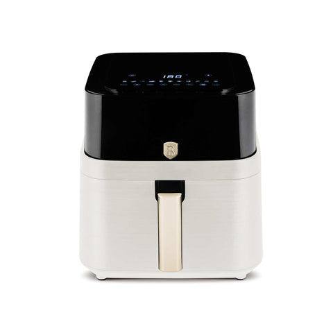Product image of Air fryer 7,2L visible window. Part of the Sahara Collection . Features: • Power: 220-240V ~ 50Hz 1650W • Temperature control: 80-200℃ • XXL SIZE: Capacity: 7,2L • Non-stick oil tray and food basket - dishwasher safe • D.... (Studio view). Official Berlinger Haus product, boosted by Promintra sl.