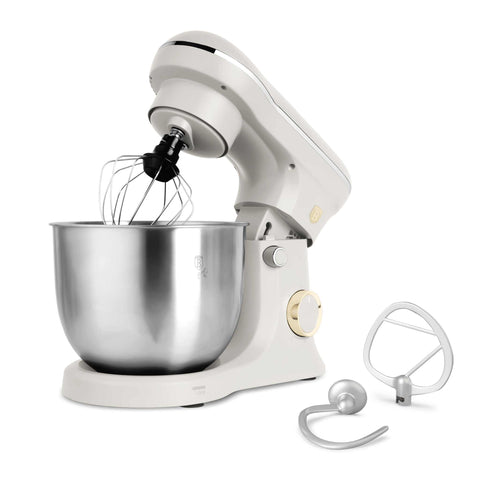 Product image of Kitchen machine. Part of the Sahara Collection . Features: • Material: stainless steel, plastic • Rated input power: 600 W • 220-240V, 50/60 Hz • Include: • 18/10 stainless steel bowl 5L • Non-stick dough h.... (Studio view). Official Berlinger Haus product, boosted by Promintra sl.