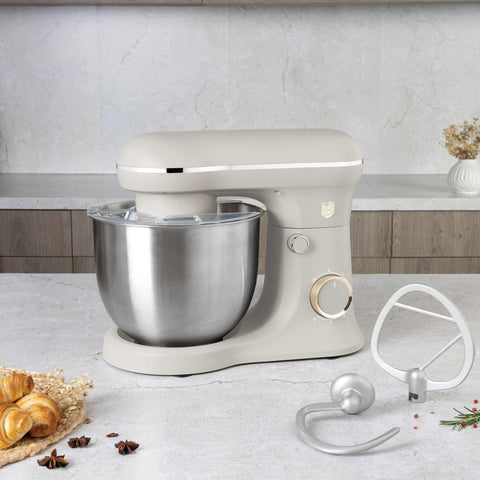 Product image of Kitchen machine. Part of the Sahara Collection . Features: • Material: stainless steel, plastic • Rated input power: 600 W • 220-240V, 50/60 Hz • Include: • 18/10 stainless steel bowl 5L • Non-stick dough h.... (Studio view). Official Berlinger Haus product, boosted by Promintra sl.