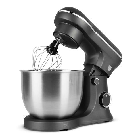 Product image of Kitchen machine. Part of the Anthracite Collection . Features: • Material: stainless steel, plastic • 1500 W, 220-240V, 50/60 Hz • Include: • 18/10 stainless steel bowl 5L • Non-stick dough hook • Non-stick bea.... (Studio view). Official Berlinger Haus product, boosted by Promintra sl.