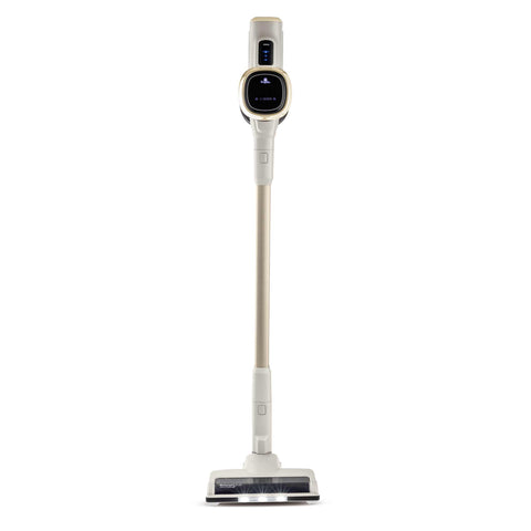 Product image of Vacuum cleaner with BLDC motor (5x stronger motor). Part of the Sahara Collection . Features: • Voltage: 25,2 V (Li-ION battery) • 300 W • BLDC motor (5x stronger motor) - Vacuum >25Kpa super powerful suction • LED display • Accessories: • 2.... (Studio view). Official Berlinger Haus product, boosted by Promintra sl.