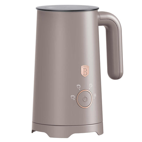 BH/9792, espumador de leite 4 em 1, cor taupe, espumador de leite elétrico, aquecedor de leite elétrico