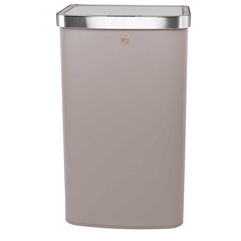 Product image of Sensor bin 60L. Part of the Taupe Collection . Features: • Material: steel • Size: 65*38,5*28,5 cm, 60L • Power: 4 pcs AA battery (not included) • Color: matt taupe. (Studio view). Official Berlinger Haus product, boosted by Promintra sl.