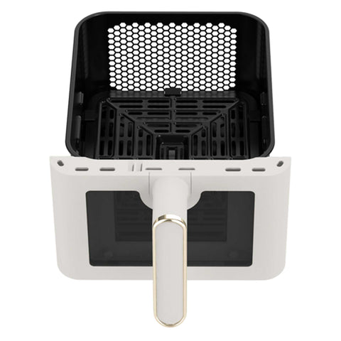 Product image of Dual basket air fryer 5,5+5,5L with visible windows. Part of the Sahara Collection . Features: • Power: 220-240V ~ 50-60Hz 2460W • Temperature control: 60-200℃ • XXXL SIZE: Capacity: 11L=5,5L+5,5L • Non-stick oil tray and food basket - dishwa.... (Studio view). Official Berlinger Haus product, boosted by Promintra sl.