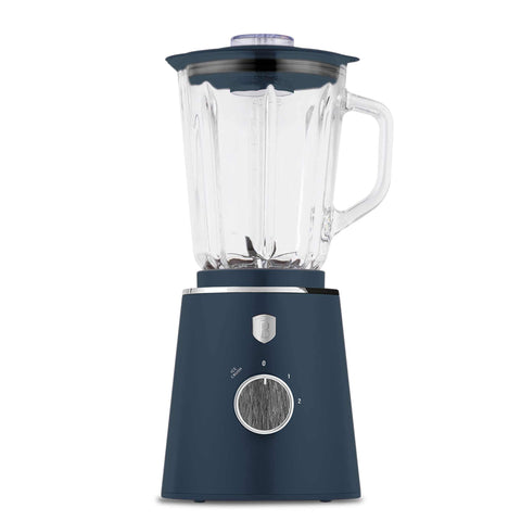 Product image of Table blender with 1,5L GLASS jar 1000W. Part of the Deep Sea Collection . Features: • Material: plastic, glass • Power: 1000 W • Voltage: 220-240V, 50-60 Hz • 1,5 L glass jar • Length of power cord: 100 cm • Color: matt blue, grey .... (Conceptual view). Official Berlinger Haus product, boosted by Promintra sl.