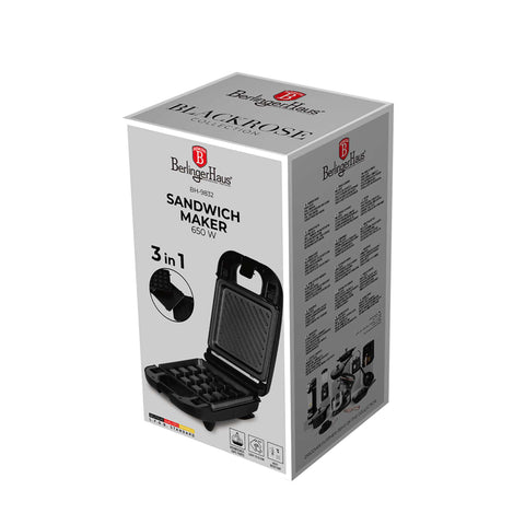 Sandwichera 3 En 1 Con Placas Desmontables, Embalaje del producto