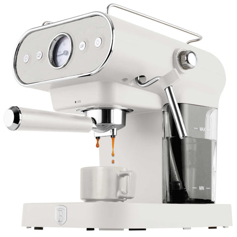 BH/9859, Cafetera, cafetera eléctrica, cafetera espresso, Cafetera espresso 3 en 1, cafetera espresso con espumador de leche, Colección Mármol Sahara, crema mate, ekitchen, Electrodomésticos, electrodomésticos de cocina, eléctrica, mármol, Sahara Marble Collection