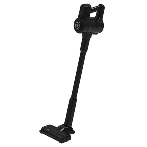 Product image of Vacuum cleaner. Part of the Black Vantage Collection/Matte Black Collection/Black Silver Collection . Features: • Voltage: 22,2 V (Li-ION battery) • 165 W • 12Kpa powerful suction • Accessories: • 2 in 1 brush with LED ligths • Long crevice tool • Sofa brush .... (Studio view). Official Berlinger Haus product, boosted by Promintra sl.