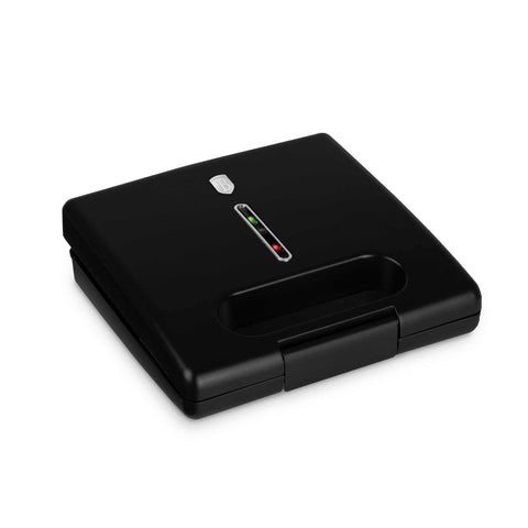 Product image of Sandwich maker. Part of the Black Vantage Collection/Matte Black Collection/Black Silver Collection . Features: • Material: aluminium, bakelite • Power: 650-780 W • Voltage: 220-240 V, 50/60Hz • Plate size: 22,5*13 cm • NON-STICK coating • Length of power cor.... (Studio view). Official Berlinger Haus product, boosted by Promintra sl.