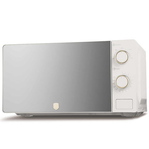 Product image of Mechanical microwave oven 20L. Part of the Sahara Collection . Features: • Input power: 1100W • Output power: 700W • Capacity: 20L • Glass plate: Ø24,5 cm • Size: 24,2*44,5*32,5 cm • Length of power cord: 85 cm • Color: .... (Studio view). Official Berlinger Haus product, boosted by Promintra sl.