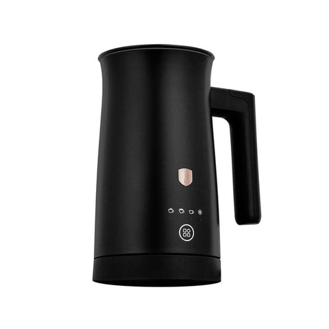 Product image of 4in1 milk frother. Part of the Black Rose Collection . Features: • Material: stainless steel, plastic • Capacity for heating: 300 ml • Capacity for foaming: 150 ml • Voltage: 220-240V, 50/60Hz • Power: 500W • Mag.... (Studio view). Official Berlinger Haus product, boosted by Promintra sl.