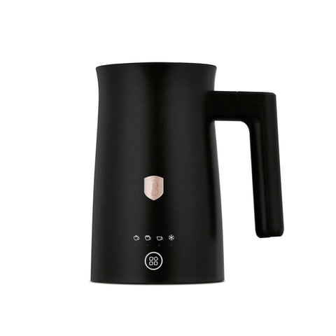 Product image of 4in1 milk frother. Part of the Black Rose Collection . Features: • Material: stainless steel, plastic • Capacity for heating: 300 ml • Capacity for foaming: 150 ml • Voltage: 220-240V, 50/60Hz • Power: 500W • Mag.... (Studio view). Official Berlinger Haus product, boosted by Promintra sl.