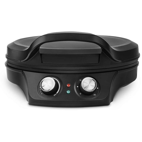 Product image of Pizza maker. Part of the Black Rose Collection . Features: • Material: aluminium with titanPro non-stick coating; plastic • 220-240V 50/60Hz, 2000 W • Plate size: 31,8*2,5 cm • Fits up to Ø32 cm pizza • Siz.... (Studio view). Official Berlinger Haus product, boosted by Promintra sl.