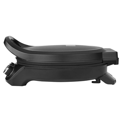 Product image of Pizza maker. Part of the Black Rose Collection . Features: • Material: aluminium with titanPro non-stick coating; plastic • 220-240V 50/60Hz, 2000 W • Plate size: 31,8*2,5 cm • Fits up to Ø32 cm pizza • Siz.... (Studio view). Official Berlinger Haus product, boosted by Promintra sl.