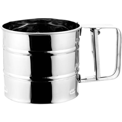 Product image of Flour and powdered sugar sifter. Part of the Blaumann/kitchen accessories . Features: • Material: stainless steel • Capacity: 350 g; 2,5 cups • Size: 10,5*9 cm. (Studio view). Official Berlinger Haus product, boosted by Promintra sl.