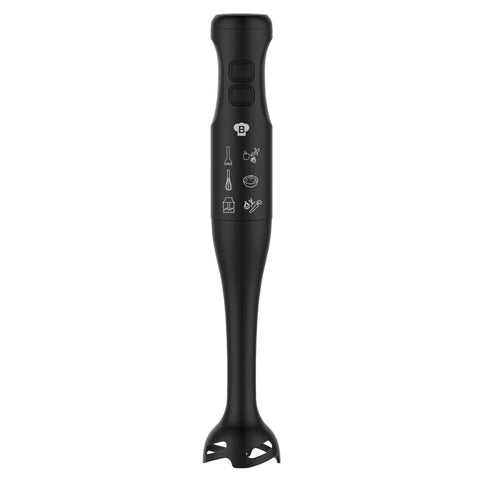 Product image of Hand blender. Part of the Blaumann/Black Silver Collection . Features: • Material: stainless steel/ plastic • Voltage: 220-240V 50-60Hz • Power: 350W • Color: fekete. (Studio view). Official Berlinger Haus product, boosted by Promintra sl.
