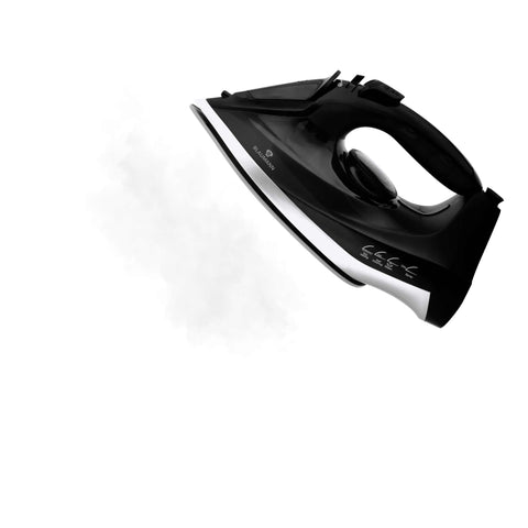 Product image of Iron. Part of the Blaumann/Black Silver Collection . Features: • 220-240V, 50/60Hz, 1600 W • Functions: Dry/Steam/Vertical steam/Spray/Self clean • Water tank capacity: 200 ml • Soleplate size: 22.9*12.1 cm • A.... (Studio view). Official Berlinger Haus product, boosted by Promintra sl.