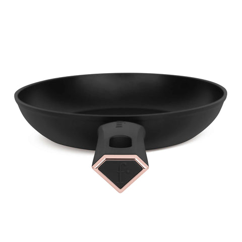 Product image of Frypan 20cm. Part of the MATTE BLACK- ROSE GOLD . Features: • Material: forged aluminum with non-stick titanPro coating • Frypan Ø20*4,5 cm 1,0L • Color: matt black- rose gold. (Studio view). Official Berlinger Haus product, boosted by Promintra sl.