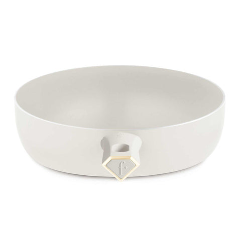 Product image of Flip frypan 26cm. Part of the MATTE CREAM- GOLD . Features: • Material: pressed aluminum with non-stick titanPro coating • Flip frypan Ø26 cm 2,8L • Color: matt cream- gold. (Studio view). Official Berlinger Haus product, boosted by Promintra sl.
