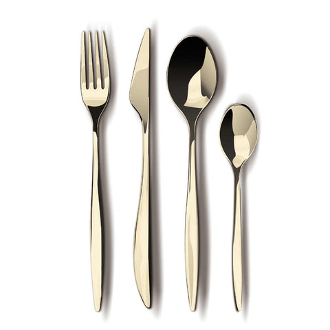 Product image of 24pcs cutlery set mirror. Part of the Cutlery sets . Features: • Material: stainless steel with full MIRROR finish • Include: • Table knife 6 pcs 6,0 mm • Table fork 6 pcs 3,0 mm • Table spoon 6 pcs 3,0 mm • Te.... (Studio view). Official Berlinger Haus product, boosted by Promintra sl.