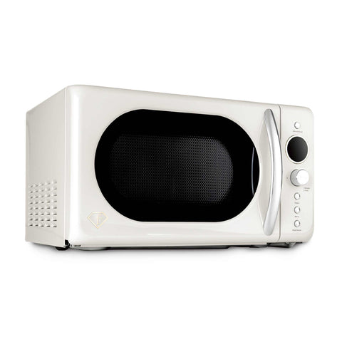 Product image of Digital microwave oven 20L. Part of the MATTE CREAM- GOLD . Features: • Input power: 1200W/ 2450 MHz • Output power: 700W • Capacity: 20L • Glass plate: Ø24,5 cm • Length of power cord: 100 cm • Color: cream- gold. (Studio view). Official Berlinger Haus product, boosted by Promintra sl.
