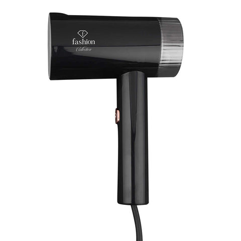 FTV-0125, Vaporizador de roupas portátil dobrável, preto com detalhes em ouro rosa, elétrico, vaporizador de roupas, vaporizador portátil, dobrável