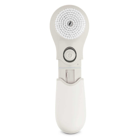Product image of 3in1 facial cleanser. Part of the MATTE CREAM- GOLD . Features: • Size: 169*60*74 mm • 3 different brush heads: • Cleaning & clearing brush • Deep cleaning brush • Silicone cleaning brush • Batteries: 2 pcs AA (.... (Studio view). Official Berlinger Haus product, boosted by Promintra sl.