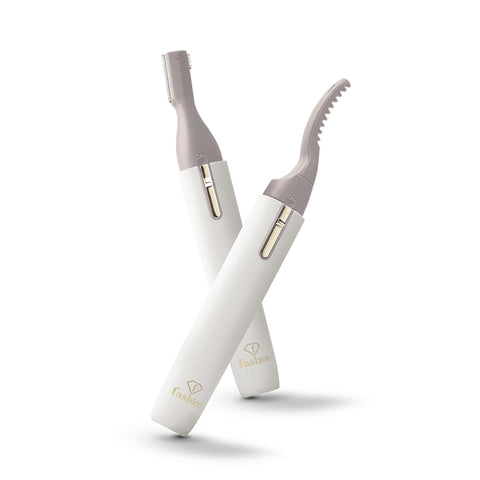 Product image of Heated eyelash curler and electric shaver 2in1. Part of the MATTE CREAM- GOLD . Features: • Heated eyelash curler size: 140.5*18.8*15 mm • Double-heating wires • Electric shaver size: 134.8*17.5*12.7 mm • Stainless steel blades • Accesso.... (Studio view). Official Berlinger Haus product, boosted by Promintra sl.