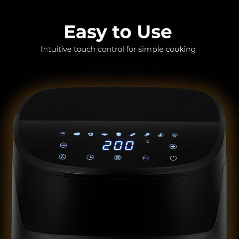 Product image of Air fryer 6L. Part of the MATTE BLACK- ROSE GOLD . Features: • Power: 220-240V, 50/60Hz ~ 1650W • Temperature control: 40-200℃ • Include: • XL SIZE: food basket with non-stick coating 6L • DIGITAL • Length of.... (Studio view). Official Berlinger Haus product, boosted by Promintra sl.