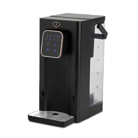 Product image of 2in1 digital hot water and room temperature water dispenser. Part of the MATTE BLACK- ROSE GOLD . Features: • Material: stainless steel, plastic • Voltage: 220-240V, 50/60Hz • Power: 2200-2600W • 1 pcs AQUA OPTIMA universal water filter • Size: 23,5*15,2*.... (Studio view). Official Berlinger Haus product, boosted by Promintra sl.