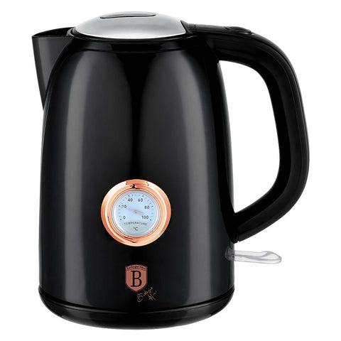 LP-BH-043L, Bullidor elèctric amb termòmetre 1,7L, Negre, Or rosa, Bullidor elèctric g., Elèctric, Bullidor elèctric amb termòmetre