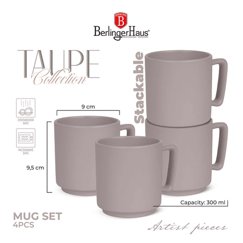 Juego De 4 Tazas