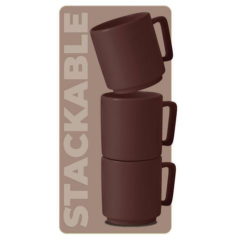  BH/10012,BH/10012A,Juego de 4 tazas,Burdeos mate,Juego de tazas,Cerámica/Porcelana/Gres,Vajilla,Taza