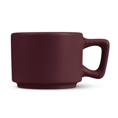  BH/10017, BH/10017A, juego de tazas de espresso de 4 + 4 piezas, burdeos mate, juego de espresso, cerámica/porcelana/gres, juego de tazas de espresso, vajilla, taza de espresso