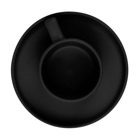  BH/10019A, juego de 4 tazas de espresso, negro mate, juego de espresso, cerámica, porcelana, gres, juego de tazas de espresso, vajilla, taza de espresso