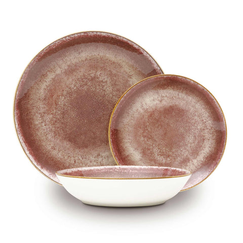  BH/10303, vajilla de 18 piezas, Burdeos, vajilla de 18 piezas, cerámica, porcelana, gres, juego de vajilla, juego de cuencos y platos, porcelana, vajilla, juego de vajilla