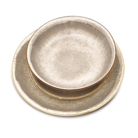 BH/10304, vajilla de 18 piezas, crema, vajilla de 18 piezas, cerámica/porcelana/gres, vajilla, juego, juego de cuenco y plato, porcelana, vajilla, juego de vajilla