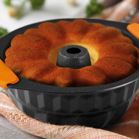 molde bundt, utensilios para hornear, hornear, pasteles, utensilios para hornear - molde bundt, negro, BH/1136