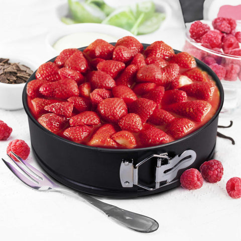  BH/1143, Molde desmontable redondo de 28 cm, Negro, Utensilios para hornear, Molde desmontable redondo, Molde desmontable redondo, Pastel, Horneado, Acoplamiento, Molde desmontable