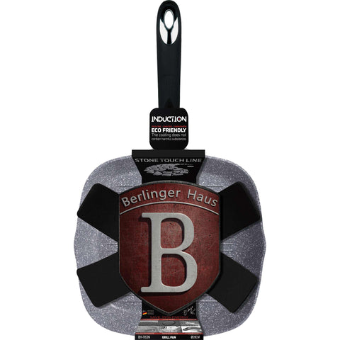  BH/1163N, Sartén para parrilla de 28 cm, Gris, Sartén para parrilla de 28 cm, Sartén, Sartén para freír, Sartén para parrilla, Batería de cocina, Cocina, Sartenes