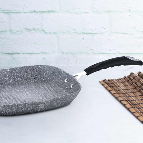  BH/1163N, Sartén para parrilla de 28 cm, Gris, Sartén para parrilla de 28 cm, Sartén, Sartén para freír, Sartén para parrilla, Batería de cocina, Cocina, Sartenes