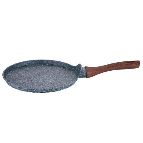 Sartén para panqueques, utensilios de cocina, cocinar, sartén para panqueques de 28 cm, madera/gris, BH/7133