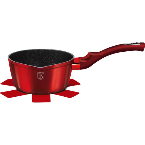 cacerola, utensilios de cocina, cocinar, cacerola de 16 cm a., burdeos/rojo, BH/1255NPR, BH/1255N