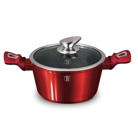 BH/1256NN,BH/1256N,Cacerola con tapa 20cm,Borgoña,Rojo,Cacerola 20 cm,cazuela,olla,cacerola con tapa,utensilios de cocina,cocina,Ollas y cazuelas