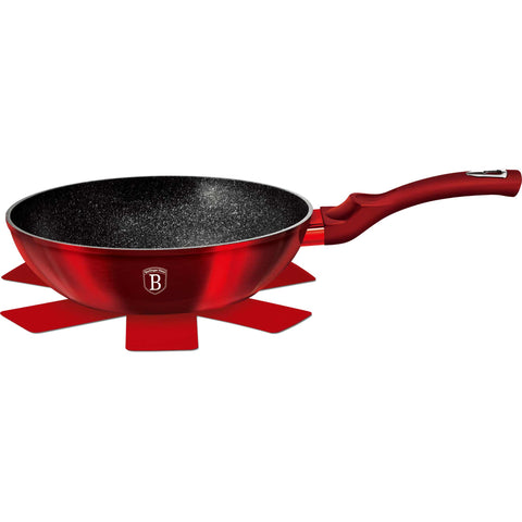 wok, utensilios de cocina, cocinar,wok de 28 cm, burdeos, rojo, RENEW,BH/1267N,BH/1267NPR