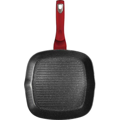  BH/1271N,BL-3989,BH/1271NPR,BH/1947,Sartén grill 28cm,Borgoña,Rojo,Sartén grill 28 cm,Sartén,Sartén grill,Utensilios de cocina,Cocinar,Sartenes